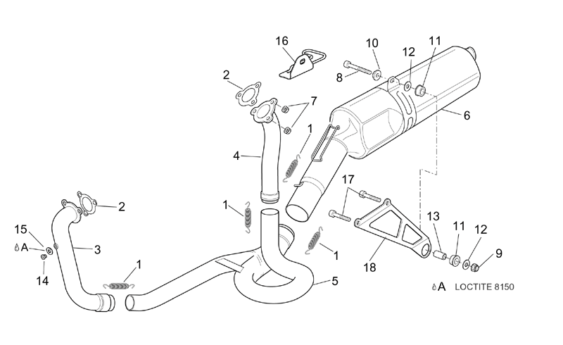 Central exhaust manifold