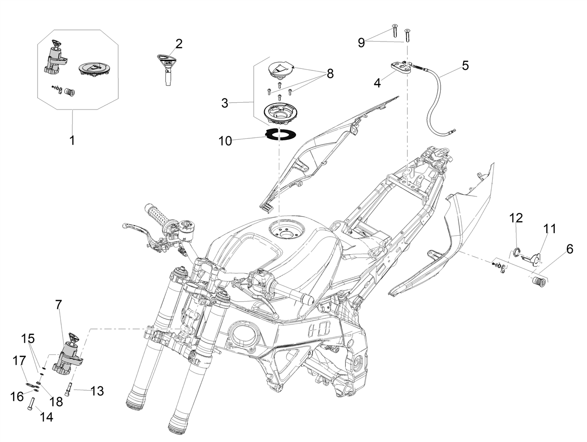 Lock hardware kit
