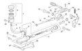Rear master cyl.support
