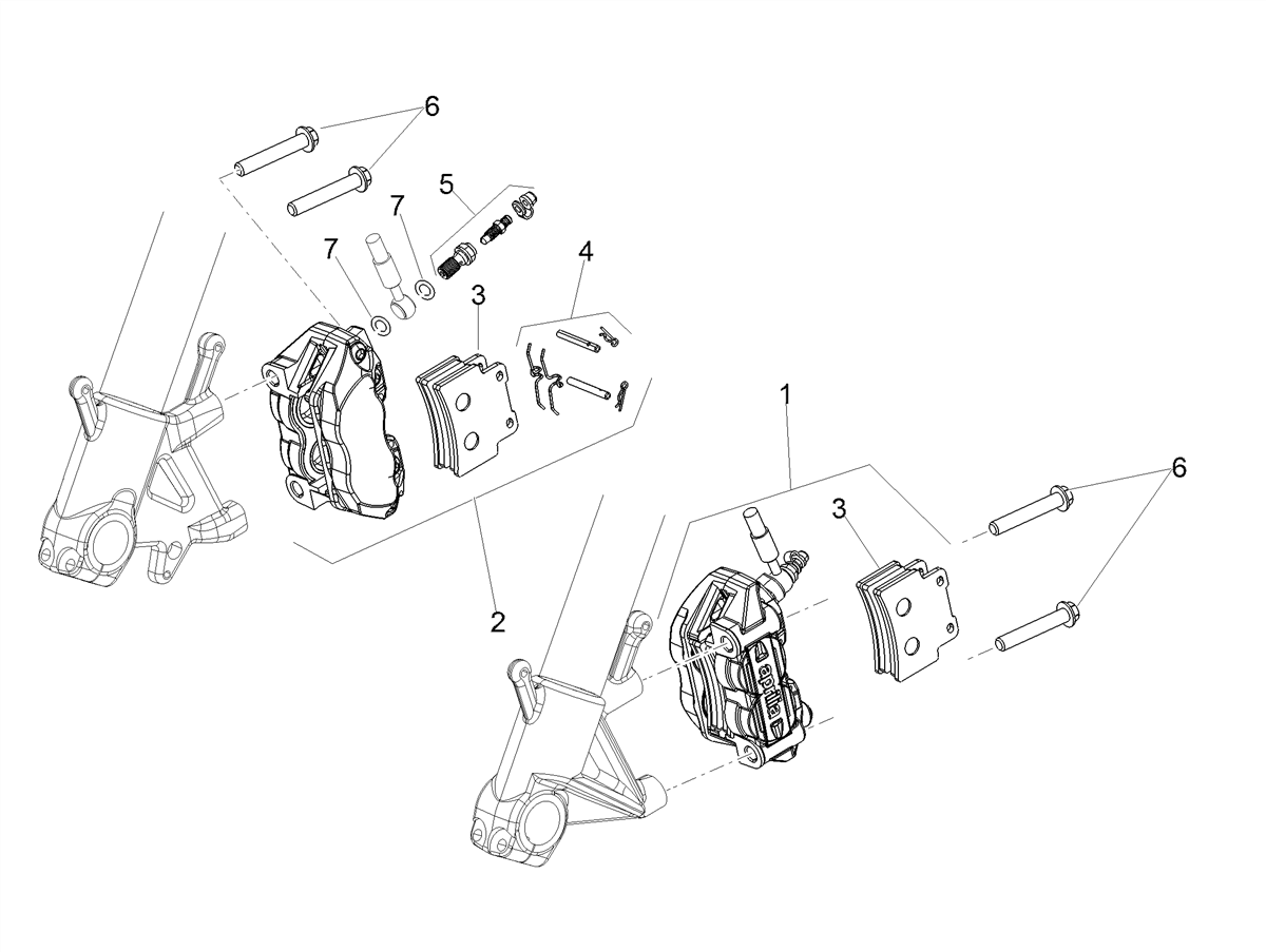 LH front brake caliper