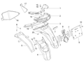 Licence plate support sub-frame