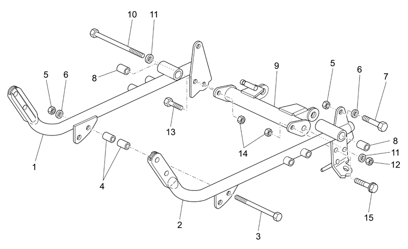 LH arm polished black