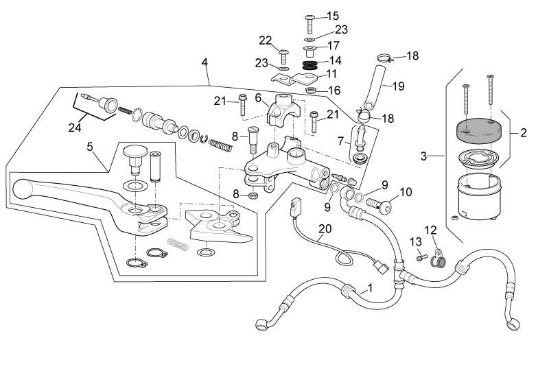 Front brake hose