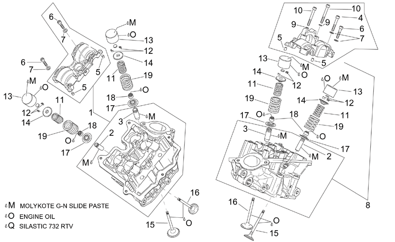 Front cylinder head cpl.