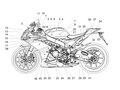 Right tail fairing number plate decal