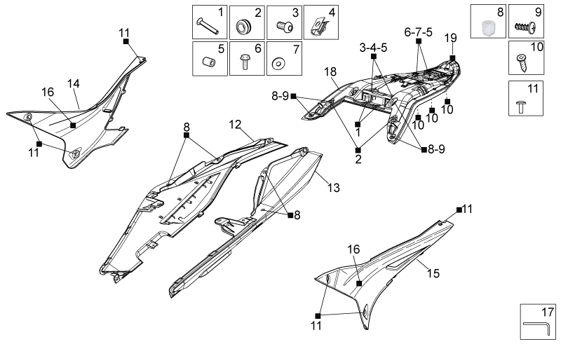 Left tail fairing