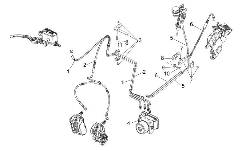 Front brake hose