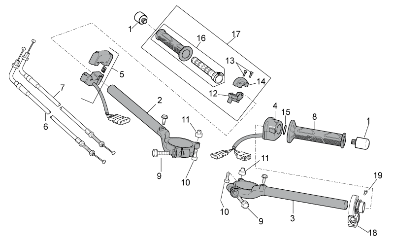Selector control bracket