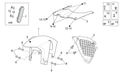 Front mudguard, black