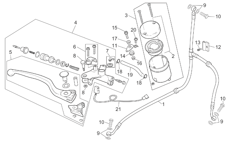Front brake hose