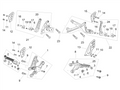 RH front footrest bracket