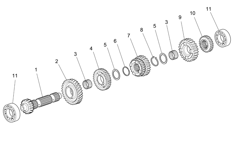 Drive gears Z=36