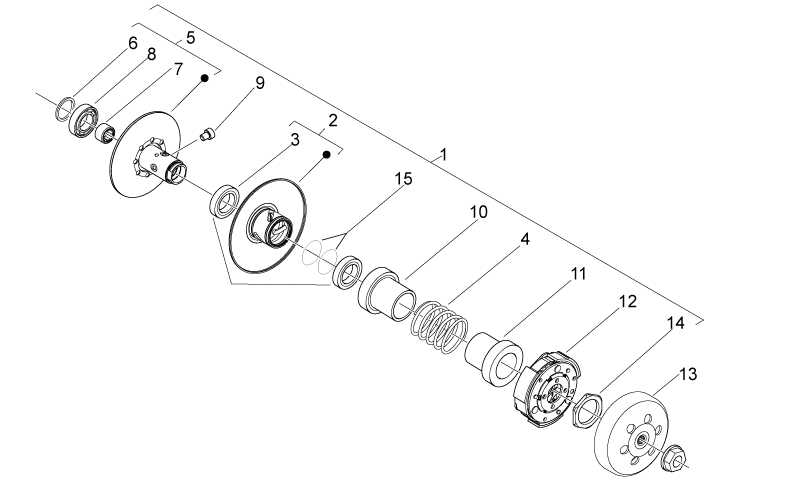 Centrifugal clutch assy