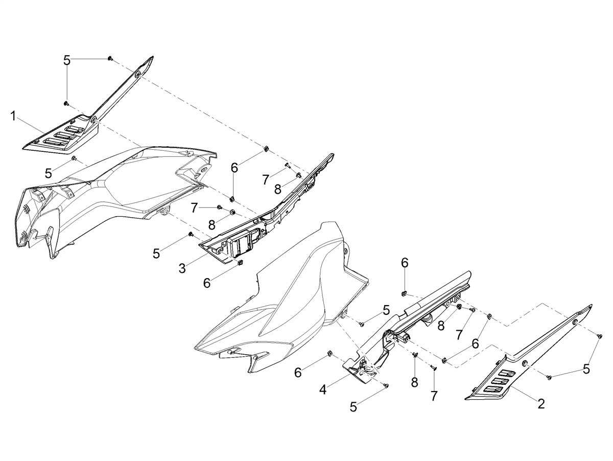 RH Internal cover DX