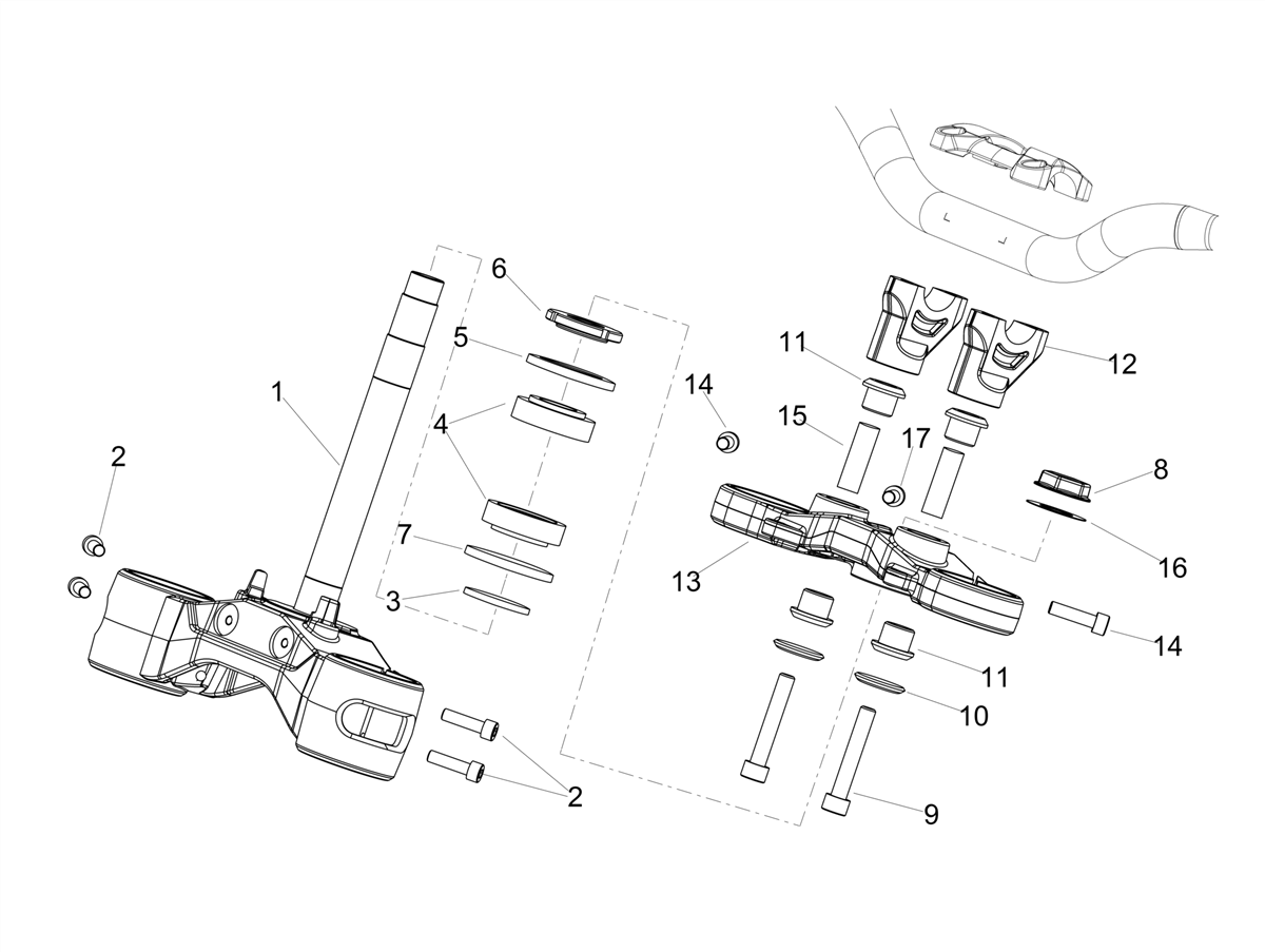Fork upper plate