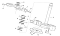 Brake hose fixing plate
