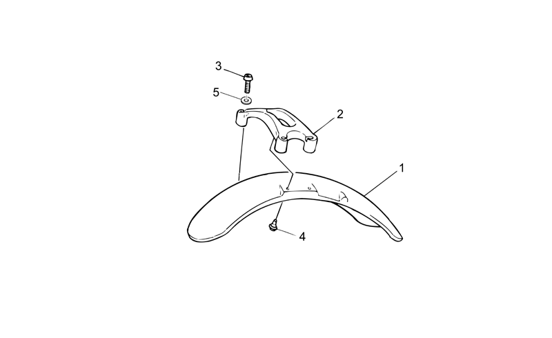 Front mudguard, white