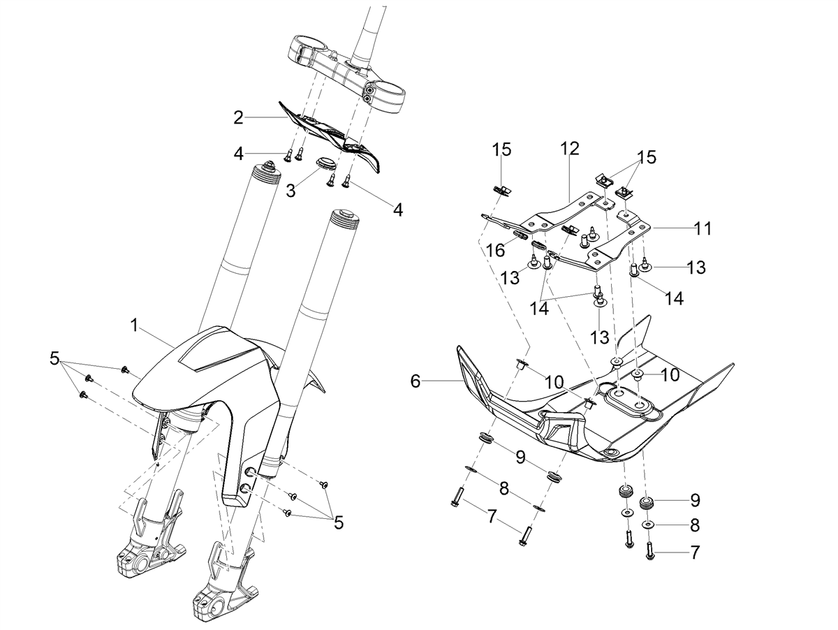 Front mudguard
