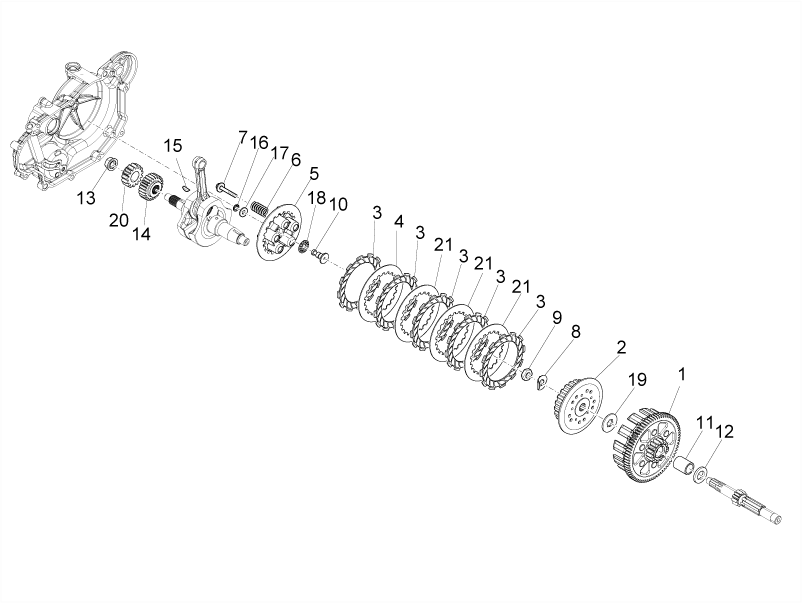 Driven clutch disc