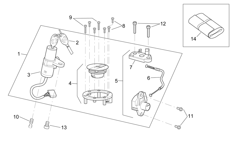 Lock hardware kit