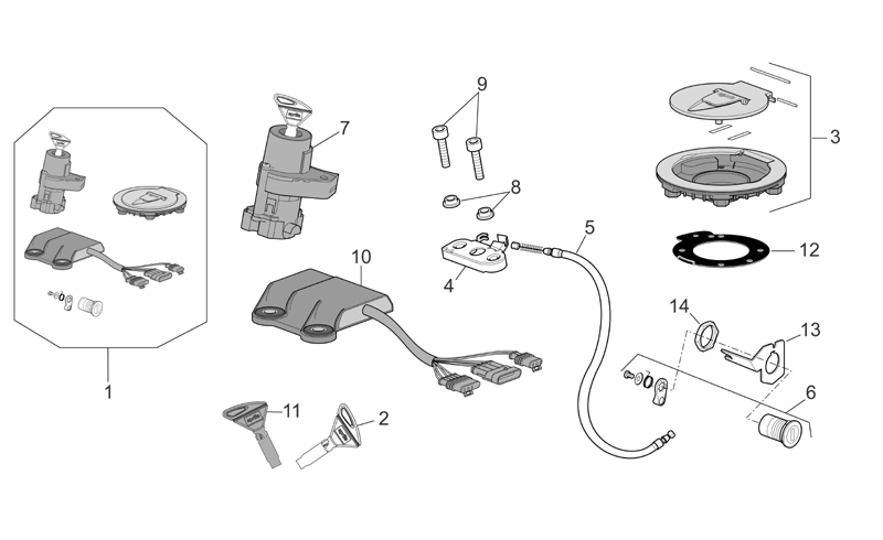Lock hardware kit