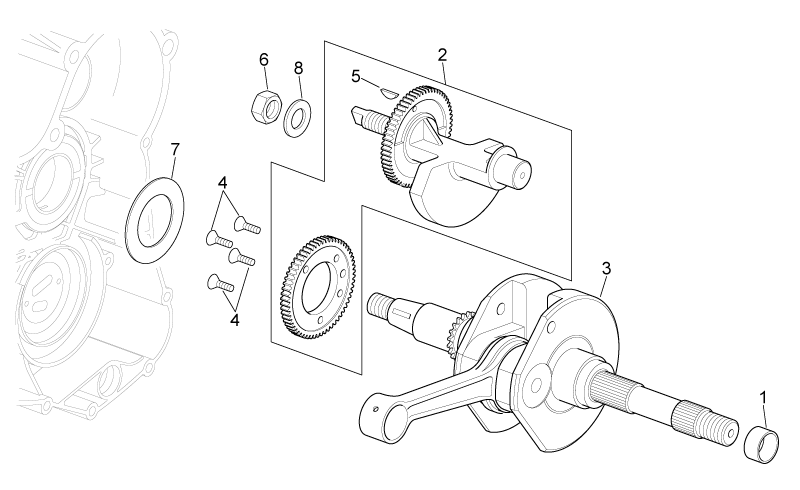 Crankshaft cpl.,cat.1