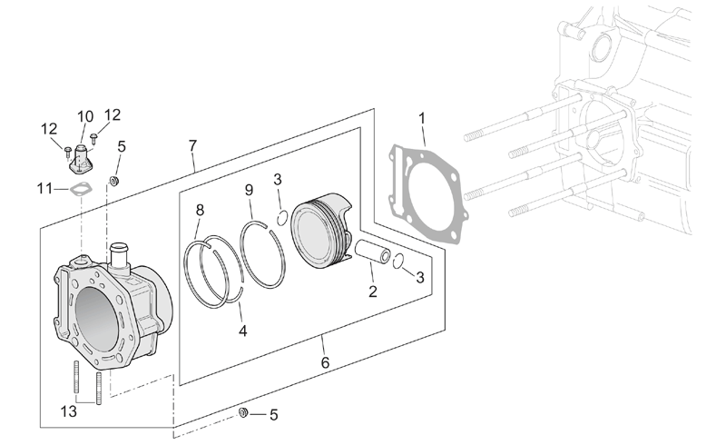 Piston assy cat3