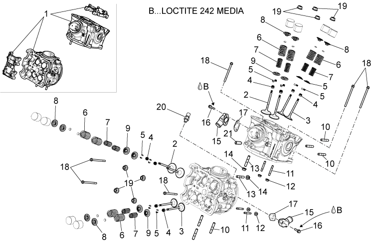 CYLINDER HEAD WITH I.P.