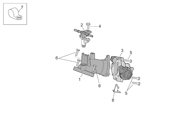 Throttle body cpl.