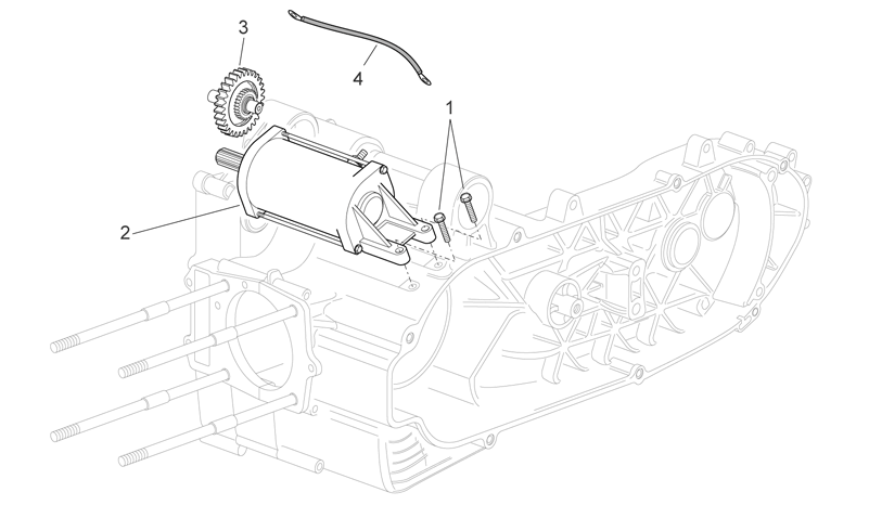 Relay-starter motor cable