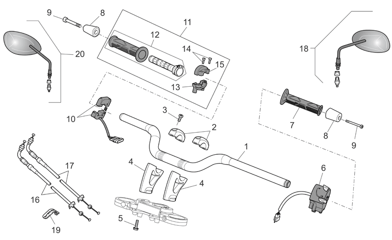 Handlebar terminal