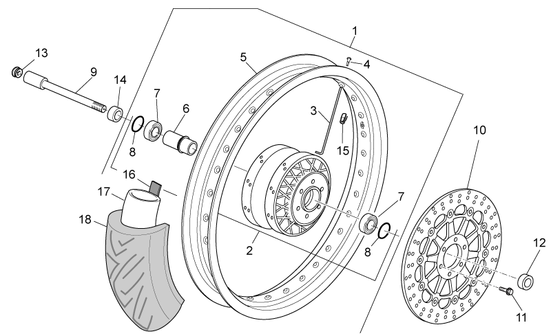 Front hub