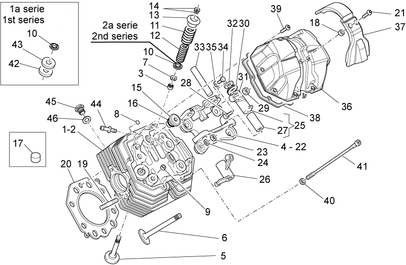 LH head assy without valve