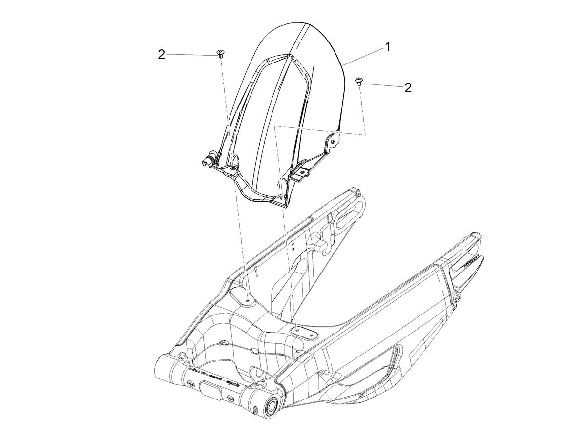 Rear mudguard