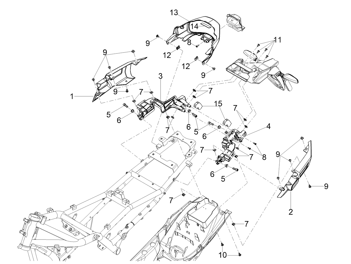 Right rear cover