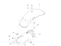 Rear mudguard