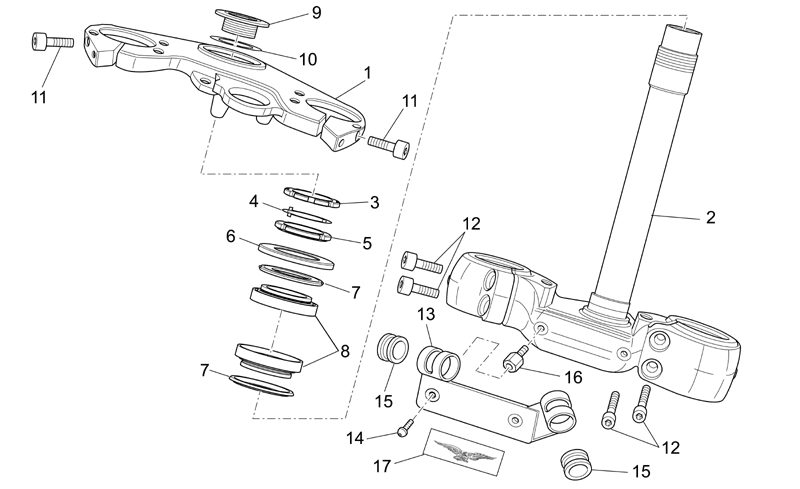Brake hose fixing plate