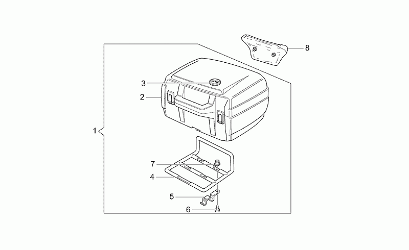 Top box kit 40 L