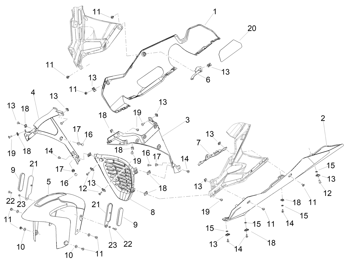 Front mudguard