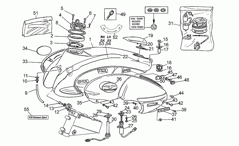 Fuel tank blank