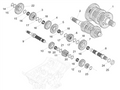 Gearbox driven shaft