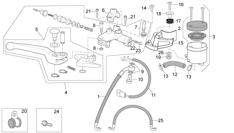 front brake pipe clamp-clamp
