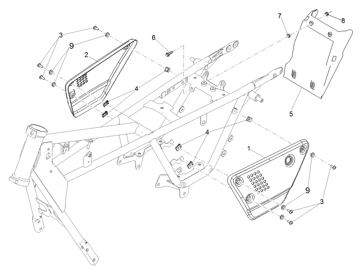 RH side panel, blank