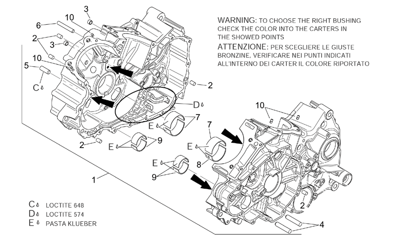 Crankcase assy
