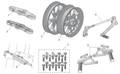 Front wheel, blue OZ-Alu