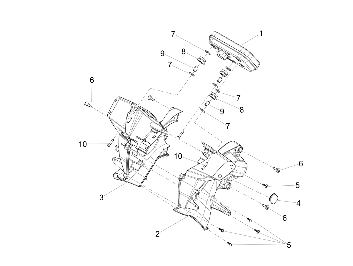 Left instrument panel support