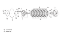 Lined clutch disc 8 pz.