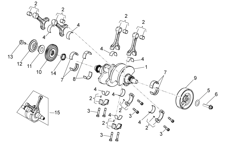 Connecting rod screw