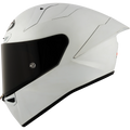 KYT KX-1 Race GP Full-Face Motorcycle Helmets - Plain Crystal White Matte