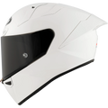 KYT KX-1 Race GP Full-Face Motorcycle Helmets - Plain White (Glossy)